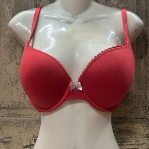 Victoria's Secret Red Bra with Pink Bow